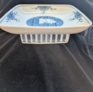 Blue and White Ceramic Dish